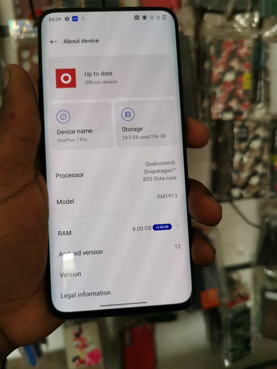 One plus 7pro UK product