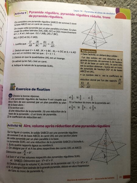 Livre Maths Collection Pyramide