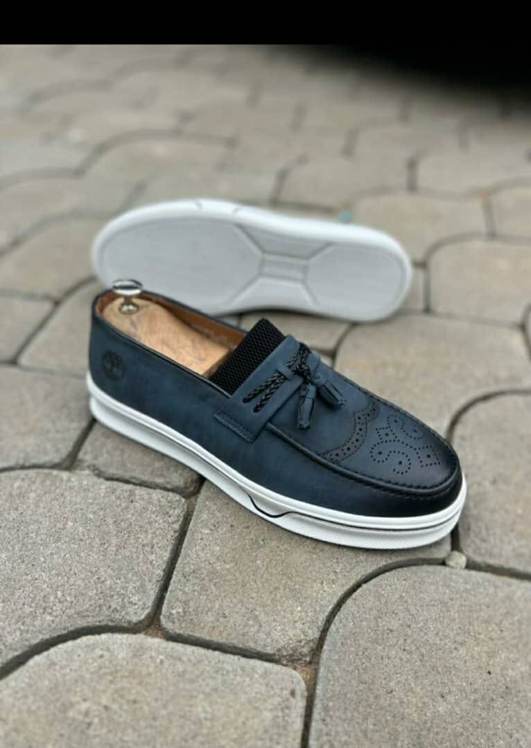 Mocassins en cuir élégants hommes