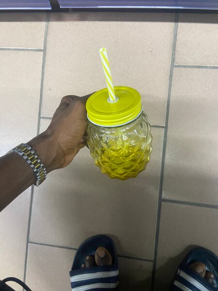 Bocal en verre ananas mignon