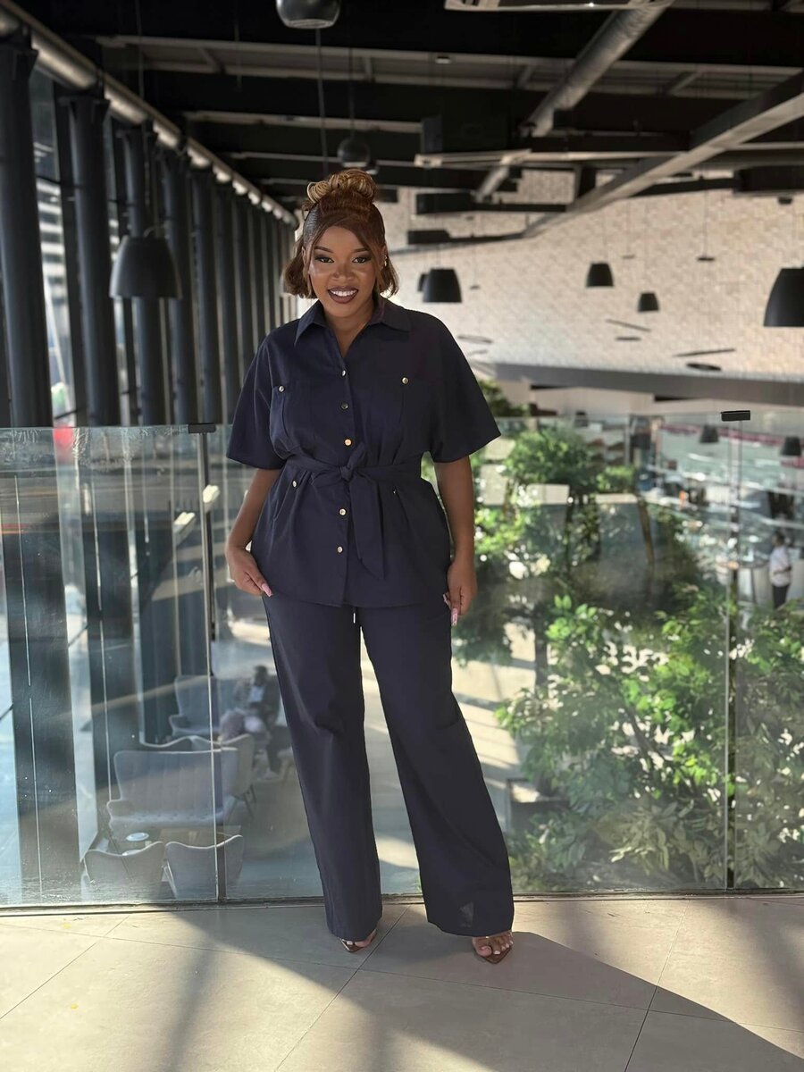 shirt and trousers black