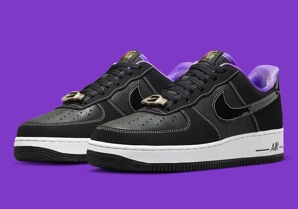 Airforce 1 black and purple