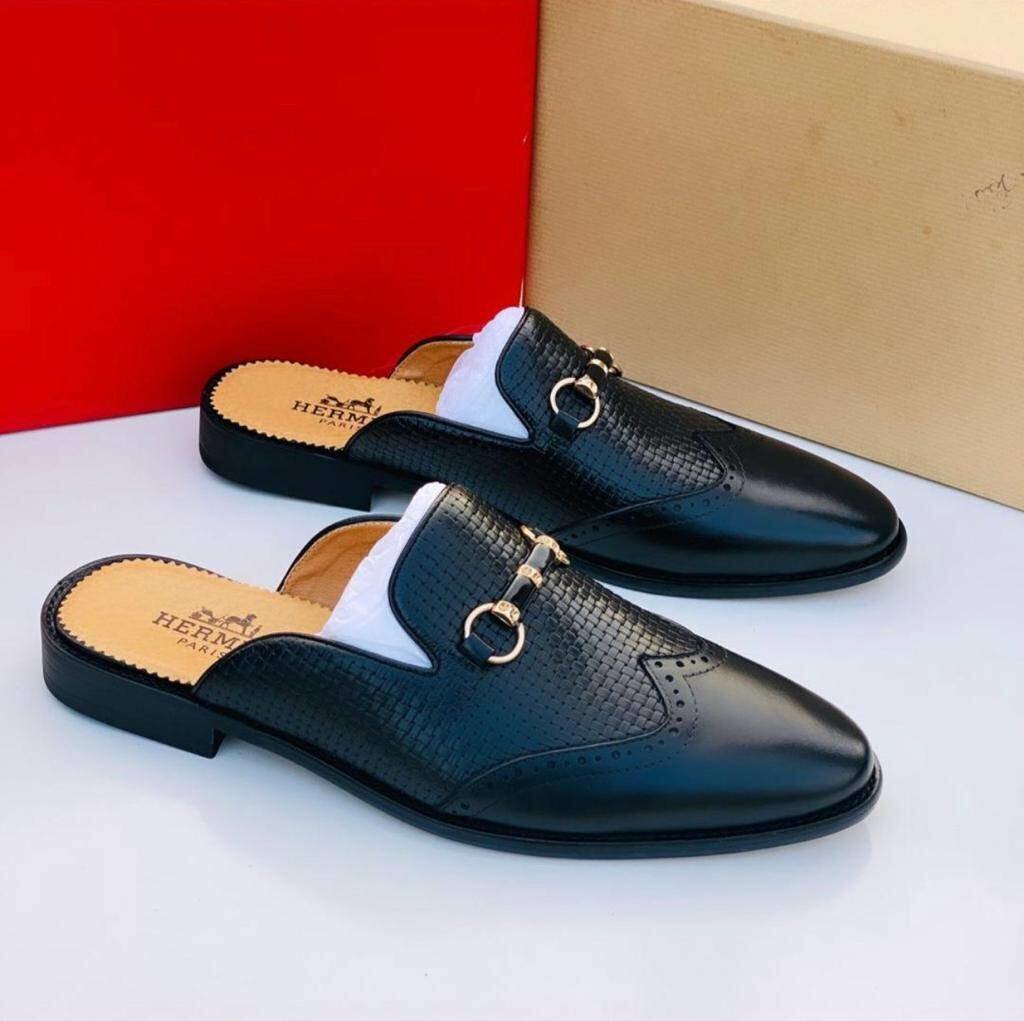 Quality branded leather half shoes