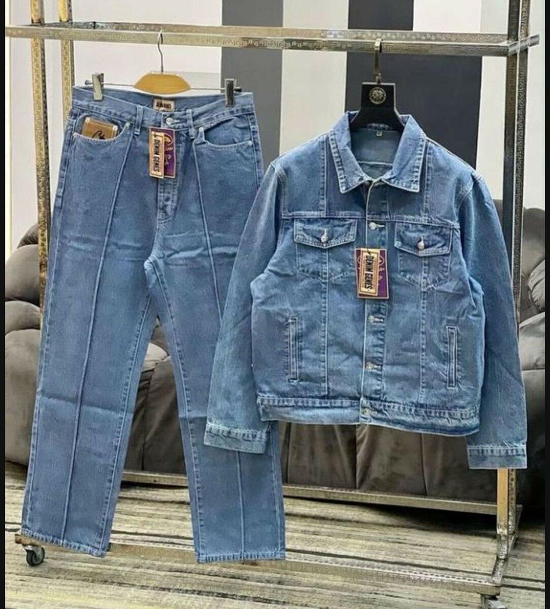 Corteiz  denim jumper and jean