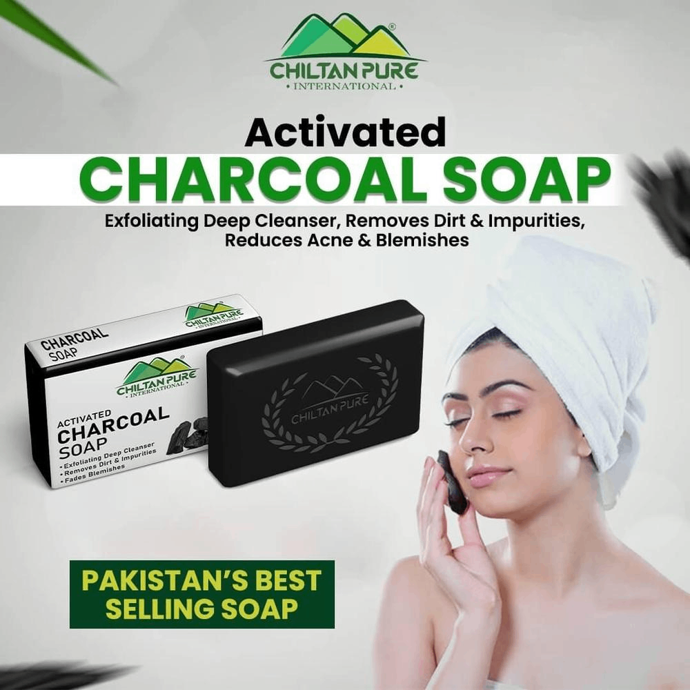 CHARCOL SOAP FOR OILY,DARK AND PIMPLE FULL SKIN