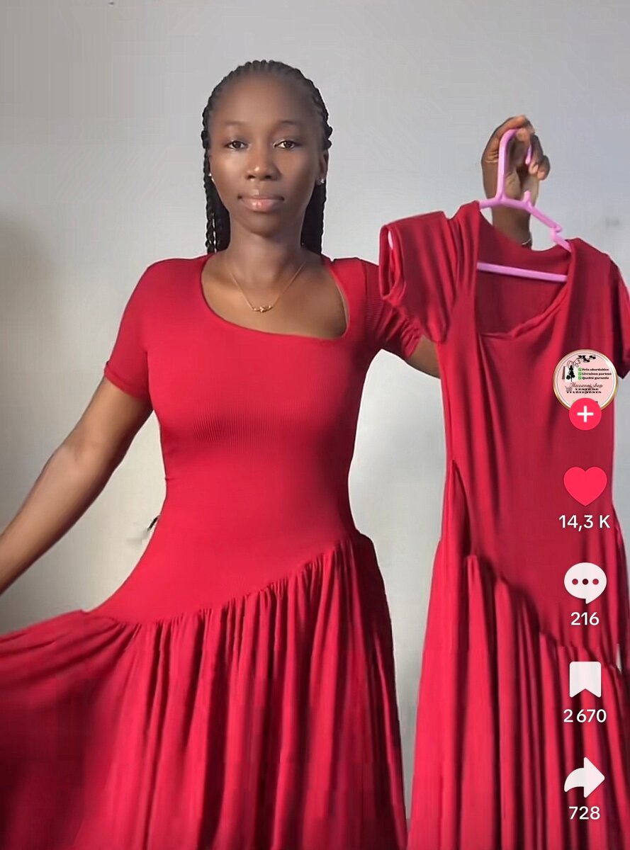 Robe rouge élégante pour femmes