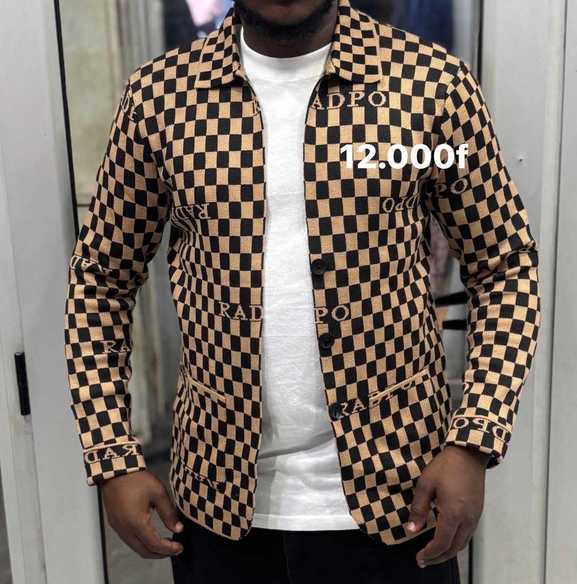 Veste à Carreaux Homme