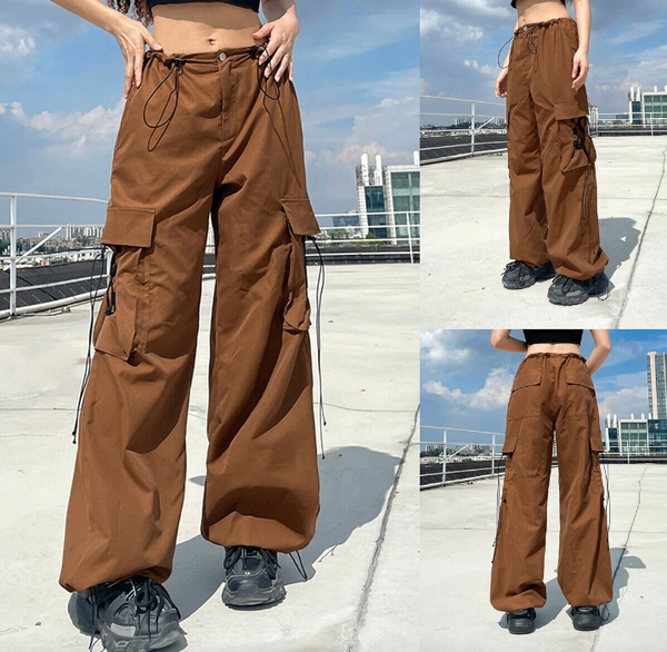 Pantalon cargo marron tendance