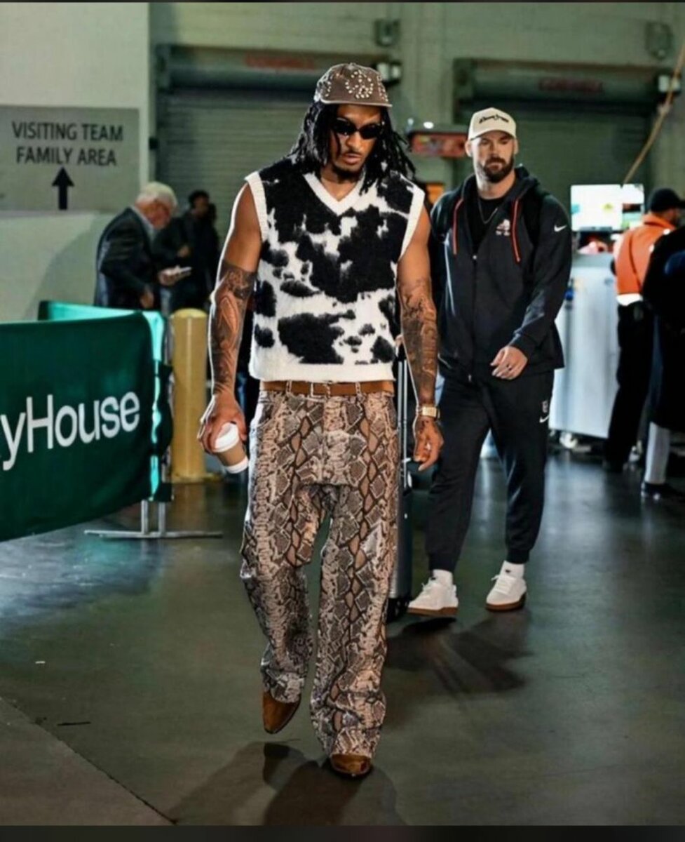 Pull sans manches en tricot vache