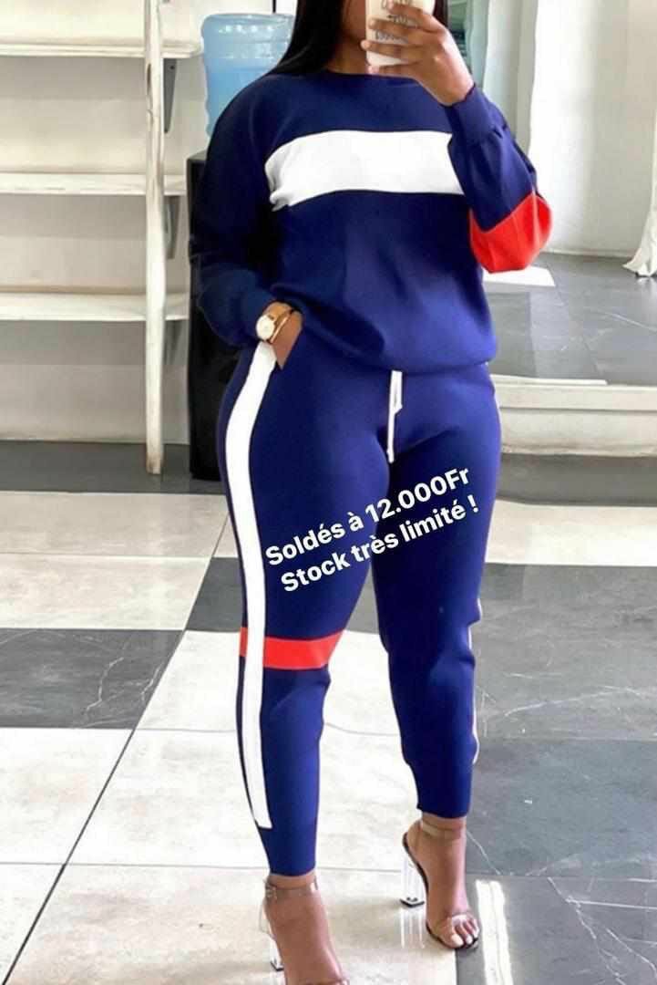 Jogging femme noir et bleu très bonne qualité