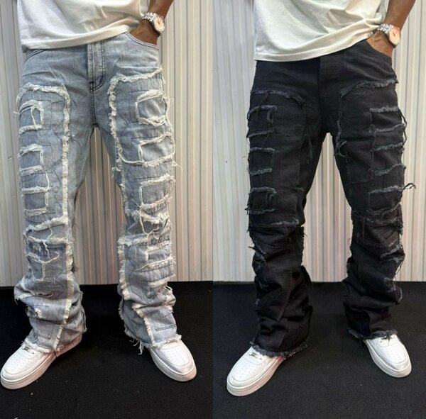 Jean déchiré tendance homme