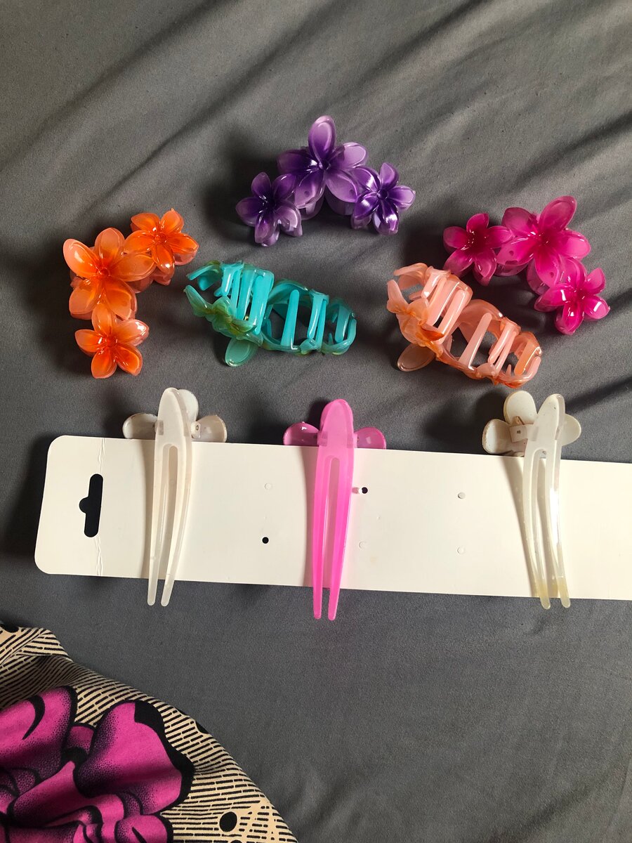 Pince cheveux fleurale