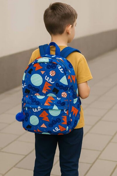 Sac à dos enfant coloré bleu