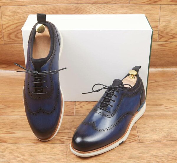 Chaussures Derby Cuir Élégantes