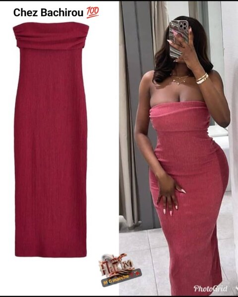 Robe élégante bustier femme