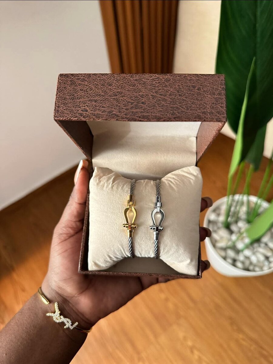 Ensemble de bracelets en acier inoxydable