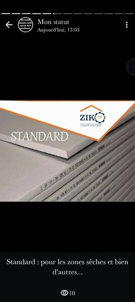 Placo turque 1200x2400x12,5