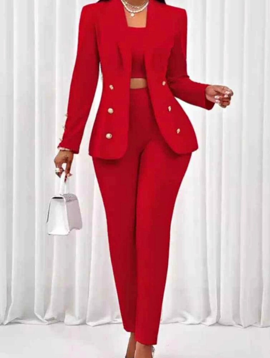 Ensemble pantalon et veste pour femme