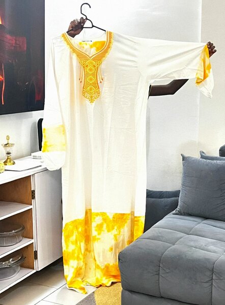 Robe longue caviar colorée