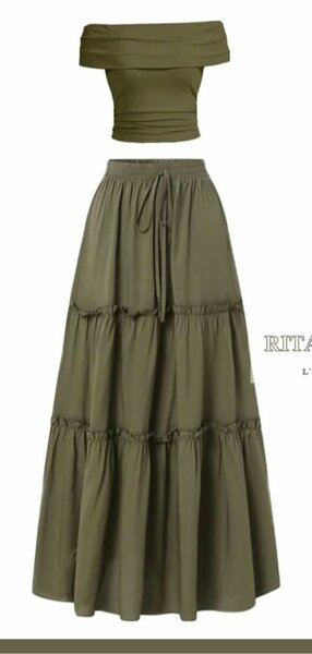 Ensemble chic jupe top femme