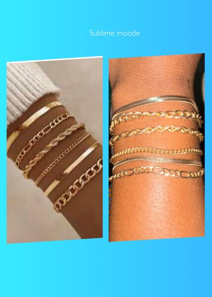 Bracelets dorés élégants