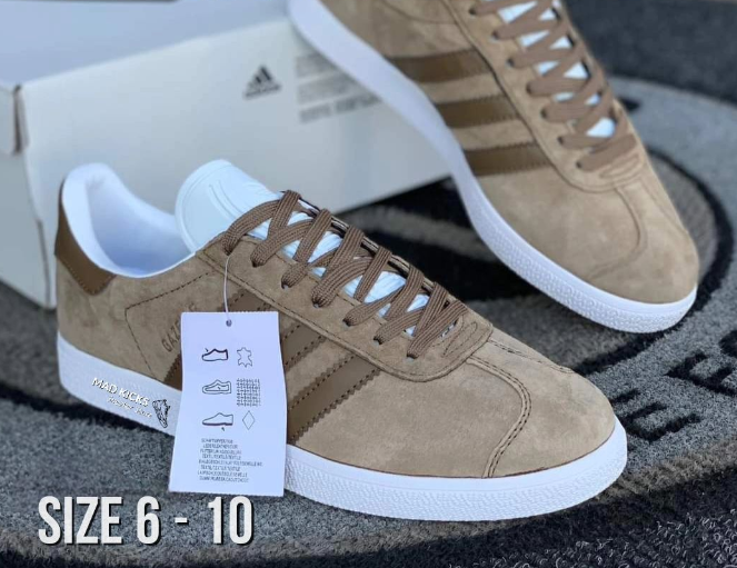 Brown Adidas sneakers