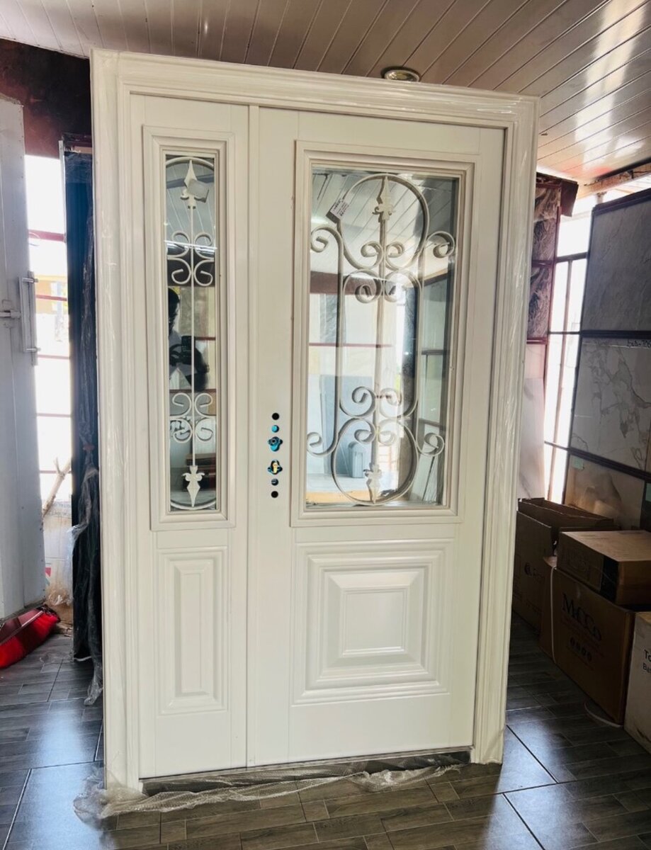Heavy duty security Door with glass
