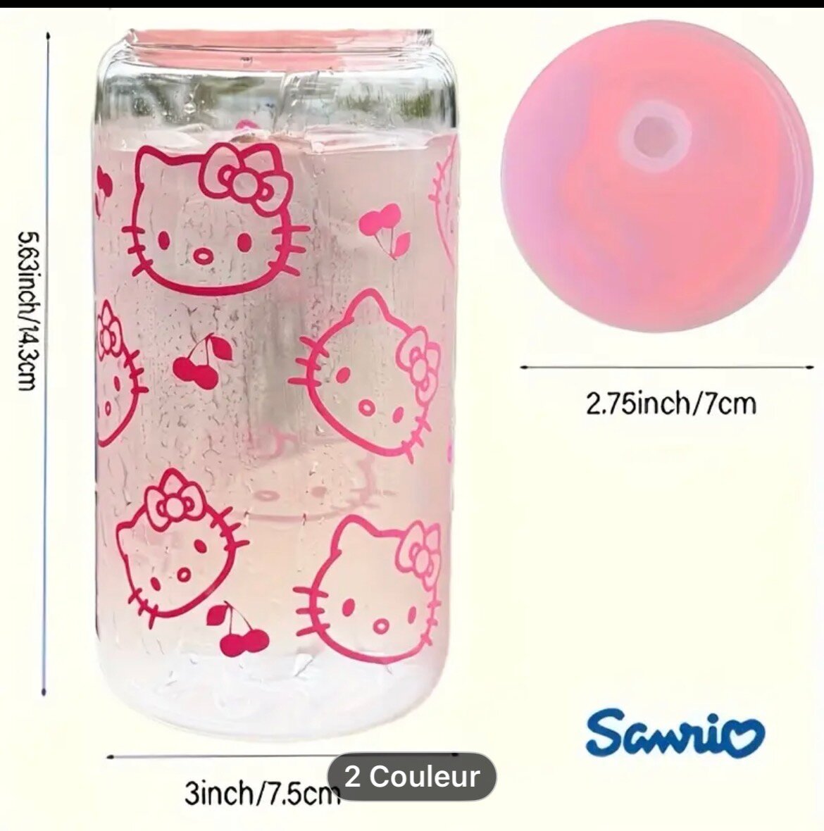 Bouteille Hello Kitty plastiqu