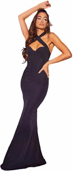 Robe Noire Élégante Soirée