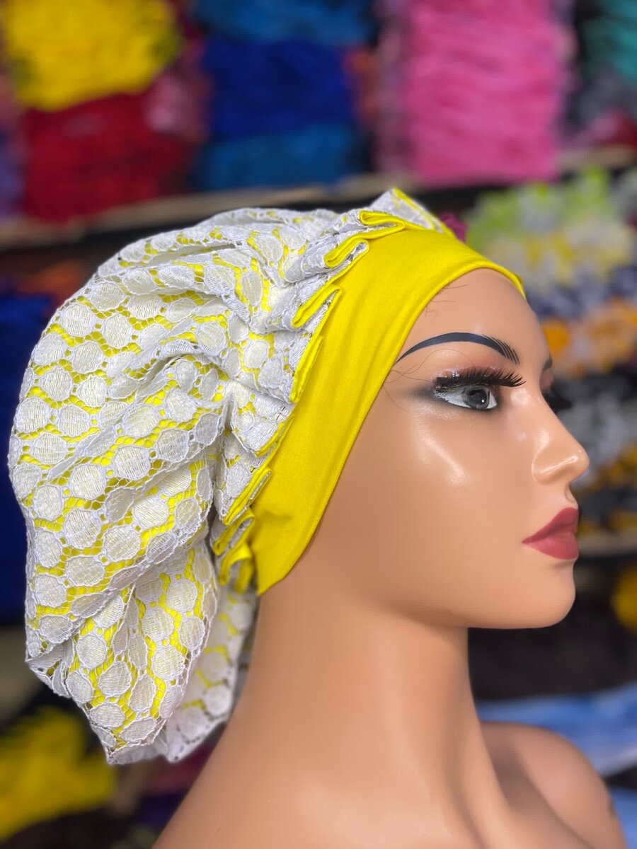 Bonnet de nuit en satin réversible