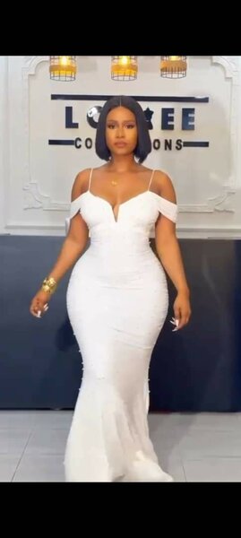 Robe de soirée blanche élégante