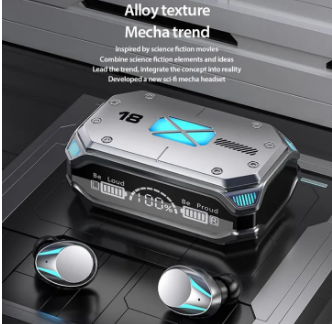 M41 TWS Bluetooth 5.3 Wireless Earbuds Stereo Sound Led Power Display Gaming Headsets and Noise Cancelling With Charging Case