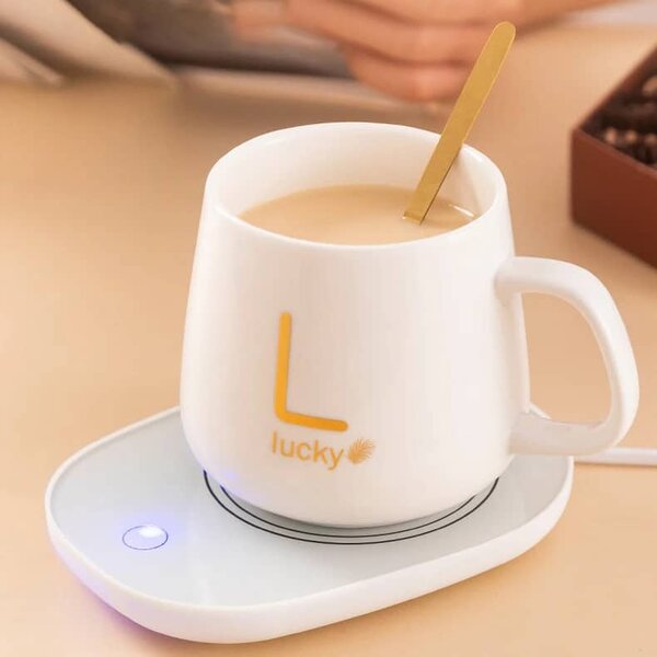 Tasse Chauffante avec Cuillère