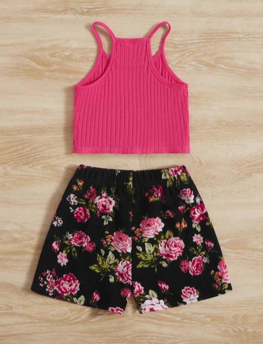 Young Girl Top & Shorts. 2-4Y