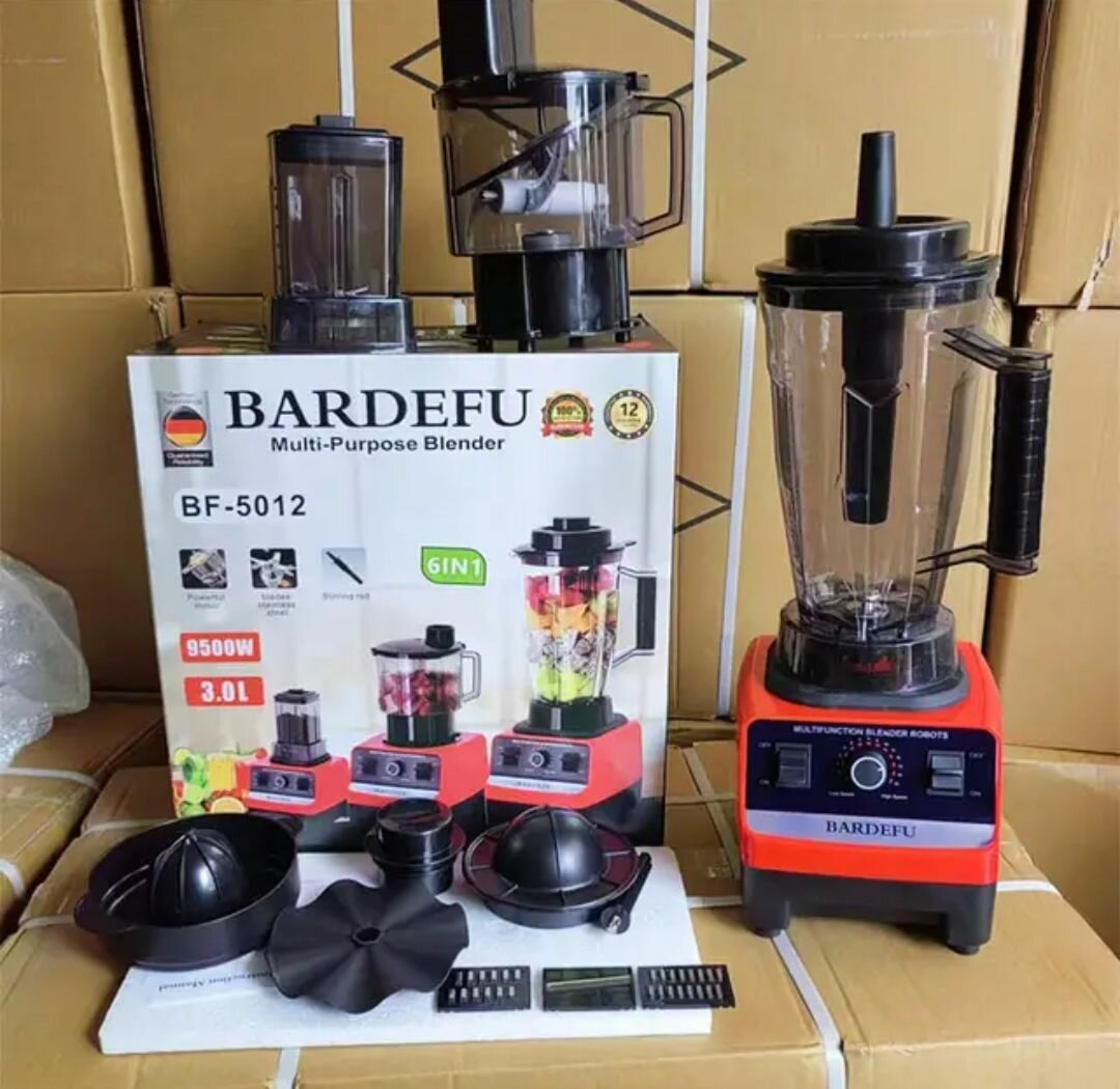 6 in 1 blender, grinder, processor ,juicer, shredder &slicer