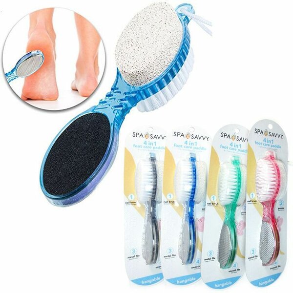 Foot care stone callus brush