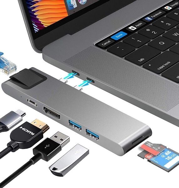 Adaptateur USB-C 7 en 2 Hub