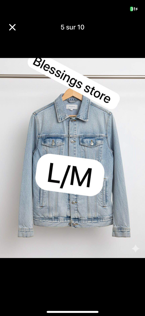 Veste en jean décontractée