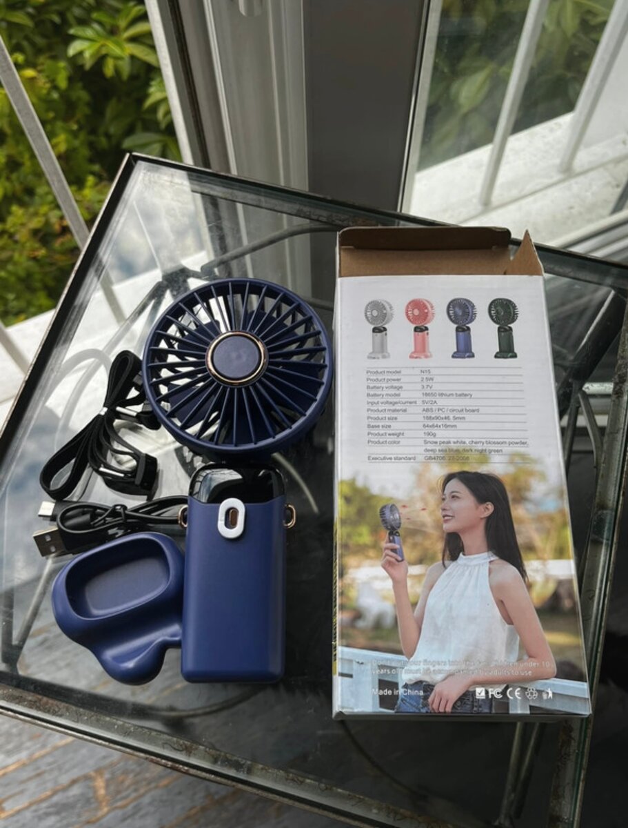 Ventilateur portable LED