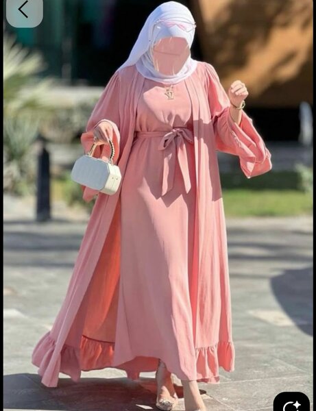 Robe longue élégante rose