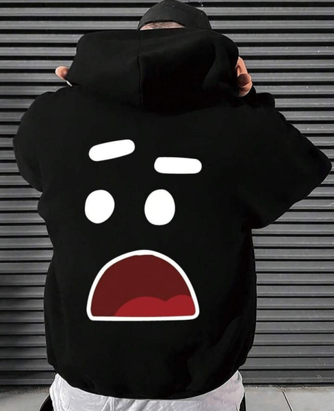 Men's Polyester Fleece Printed Hoodie's