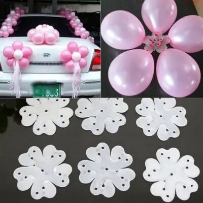 Latex Balloons Flower Arch 6 Pieces Stand Connectors Clip Flower Birthday Parties Decorations Decor Baloons