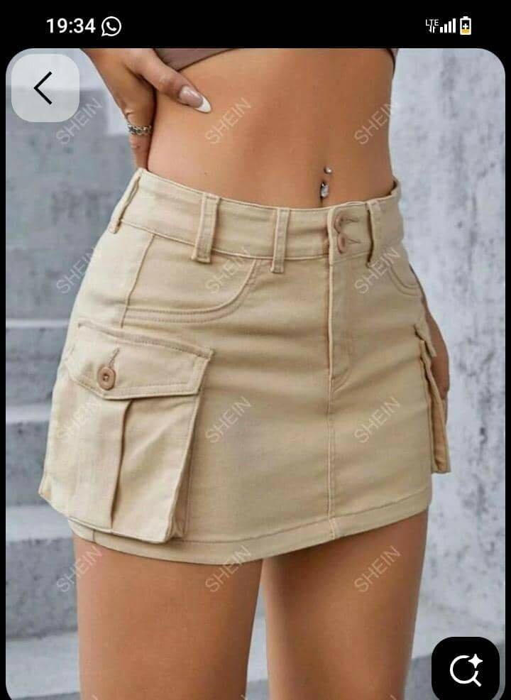 Mini-jupe cargo tendance