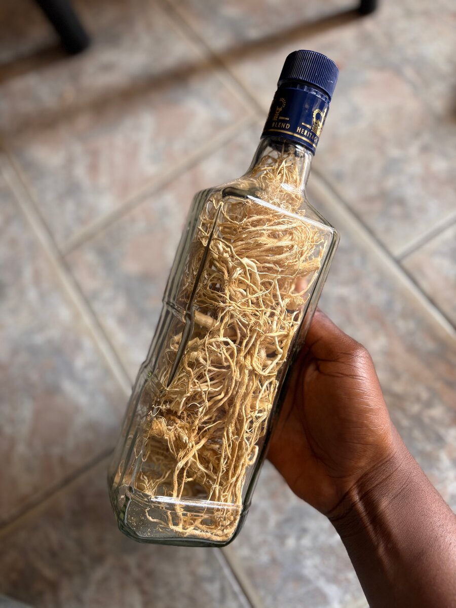 Bouteille de racines