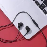 REMAX STEREO HANDSFREE RW 105.Remax RW-105 In-Ear Clear Sound Wired Earphone Stereo Earbuds with Microphone for Phone Call Music Headphone with 3.5mm Plug Compatible with Phones Tablets Computers