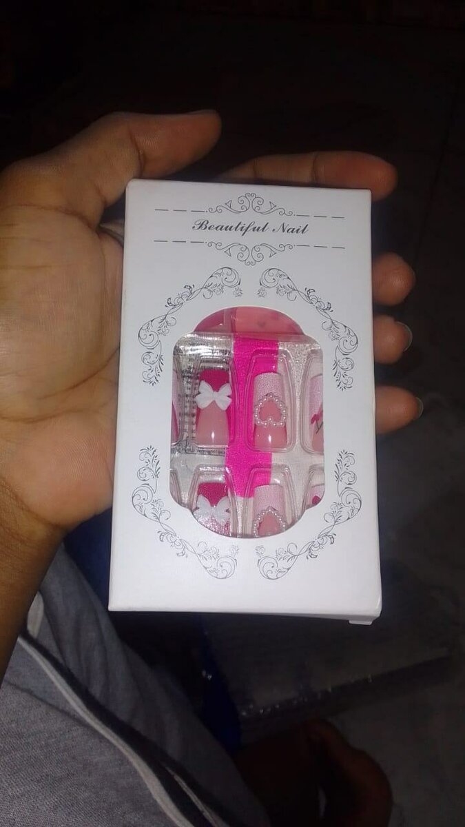 Faux Ongles Rose Nail Art