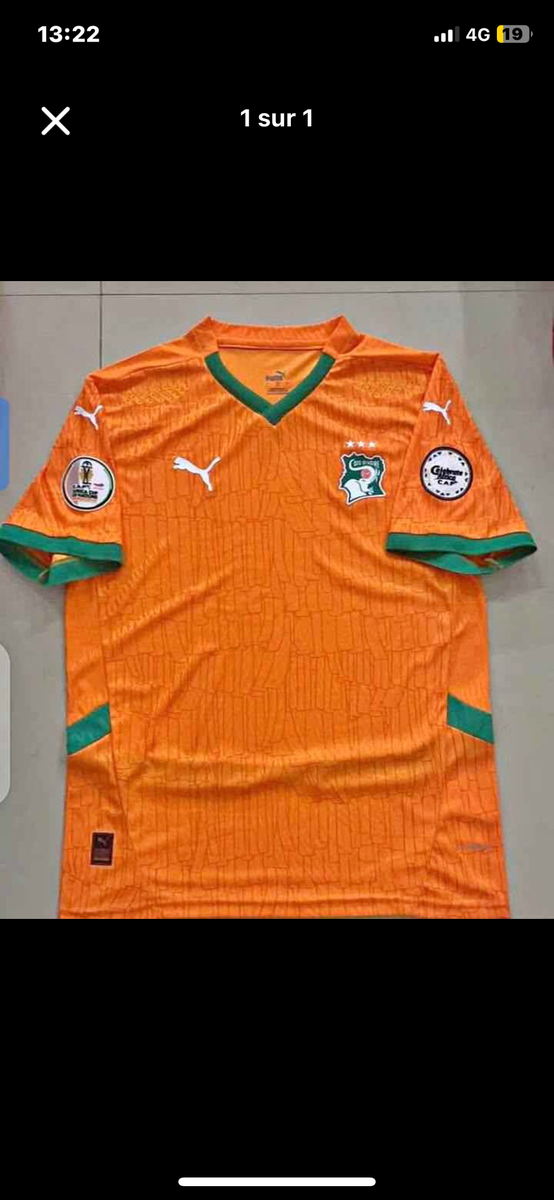 Maillot Équipe Côte d'Ivoire