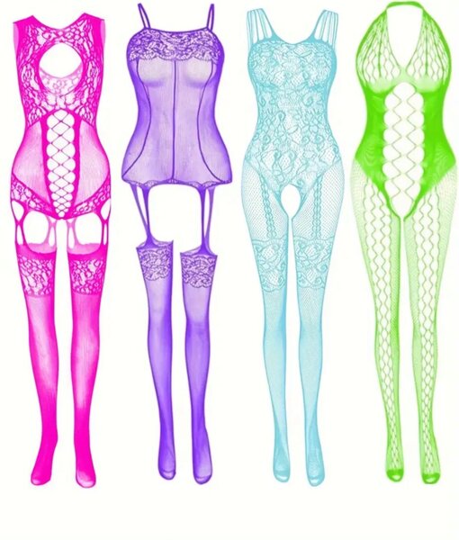 Women Bodystockings Fishnet