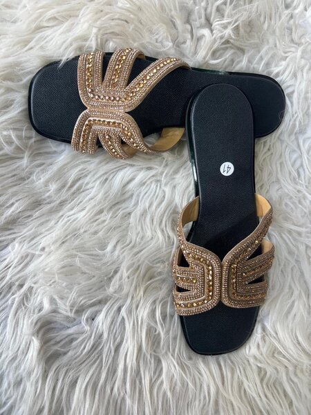 Sandales élégantes strass femme