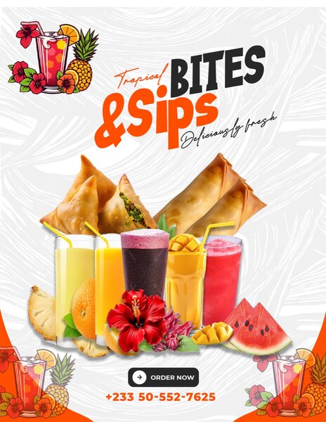 Tropical sips and bites